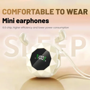 Mini Sleep Earbuds for Side Sleepers, Bluetooth, In-Ear, Noise Reduction, Ultra Small, Comfortable - Thumbnail Image 4