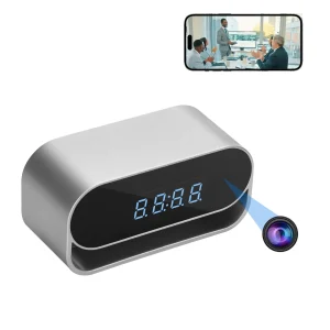 4K HD Camera Clock - Covert Surveillance Camera with WiFi, Night Vision, Motion Detection, Remote View, Recording,