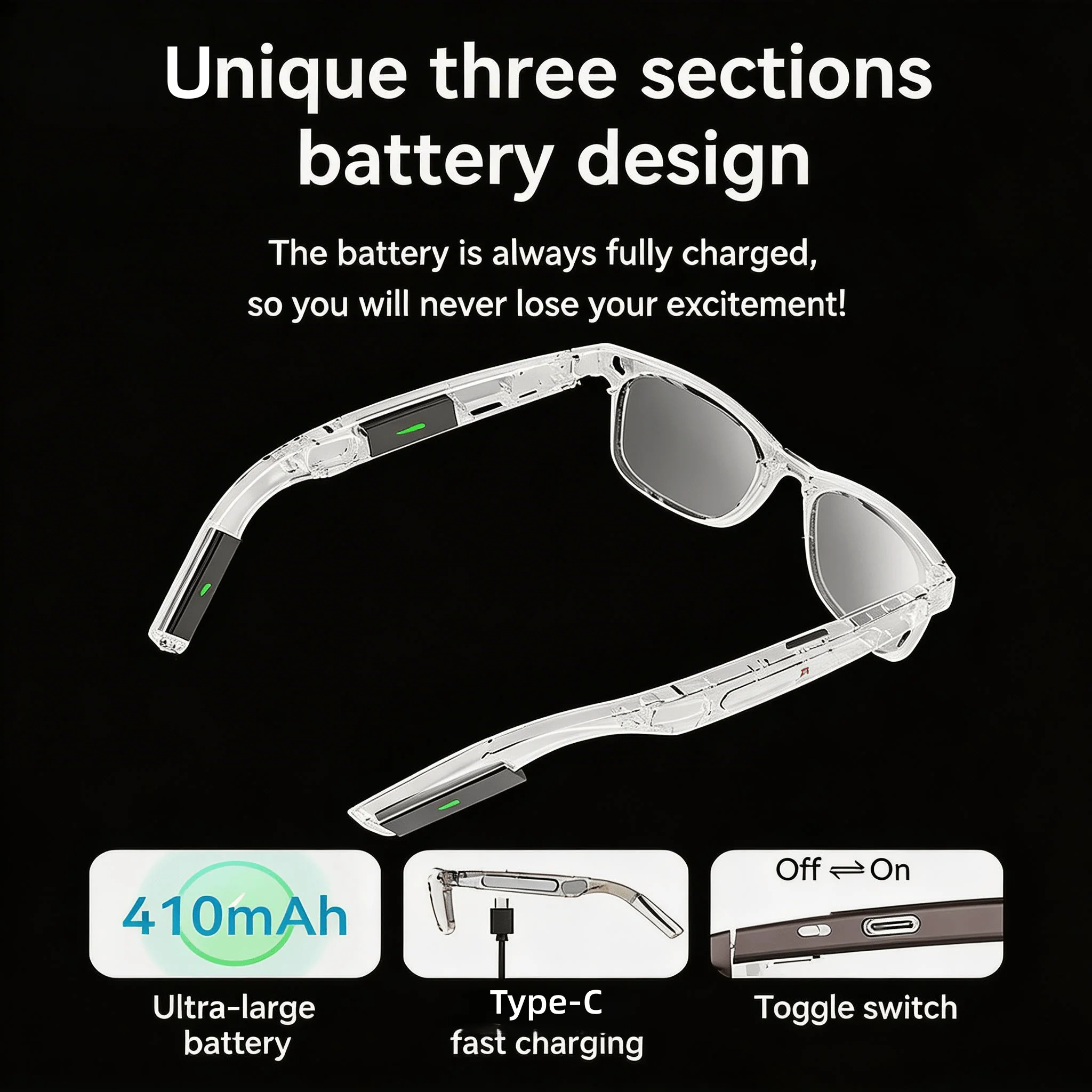 4K Camera Glasses - Image 3