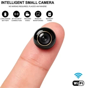Mini WiFi Monitoring Camera 4K High Definition Infrared Night Vision, Motion Detection Two-Way Audio, 24/7 Recording