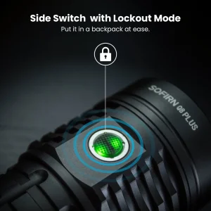 Super Powerful LED Flashlight 16000lm USB C Rechargeable 21700 Anduril 2.0 Torch XHP50B Reverse Charging - Thumbnail Image 5