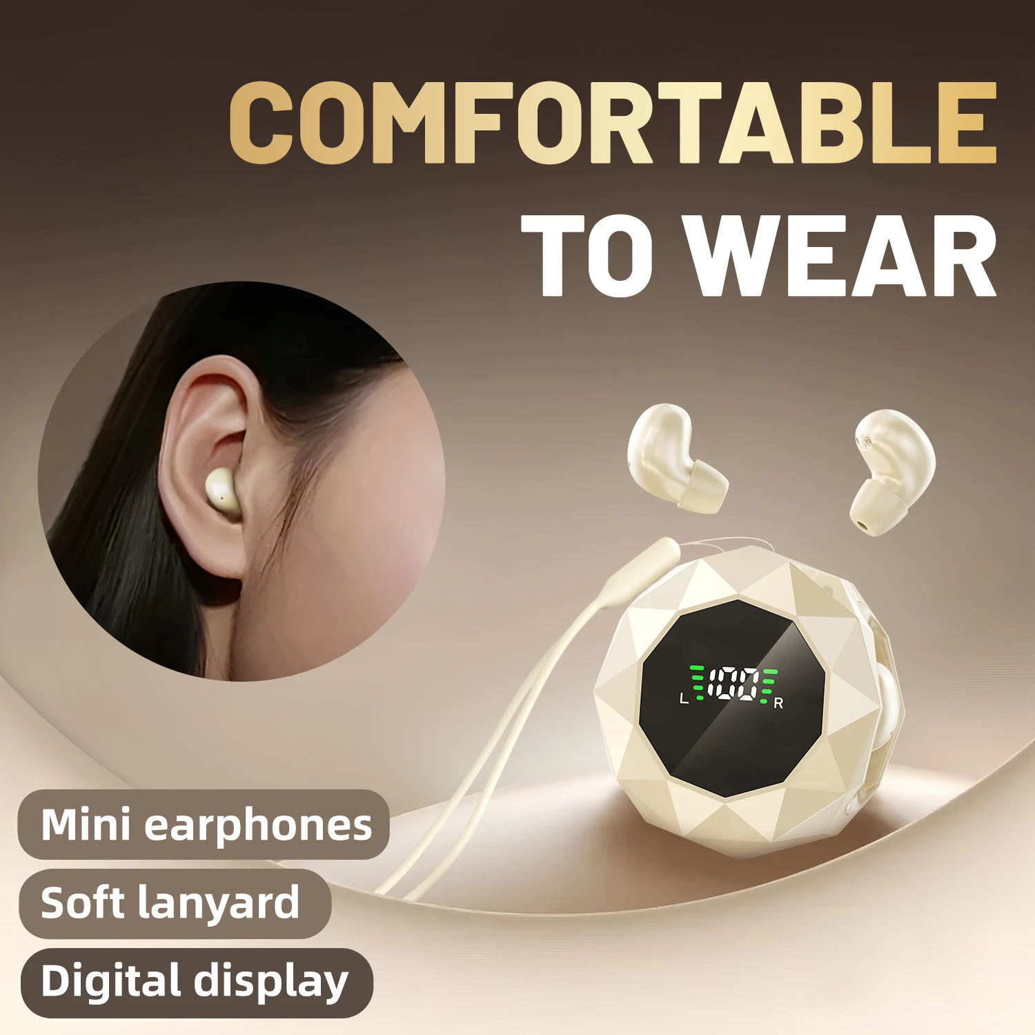 Mini Sleep Earbuds for Side Sleepers, Bluetooth, In-Ear, Noise Reduction, Ultra Small, Comfortable - Image 5