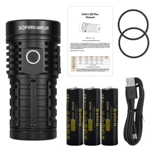 Super Powerful LED Flashlight 16000lm USB C Rechargeable 21700 Anduril 2.0 Torch XHP50B Reverse Charging - Thumbnail Image 8