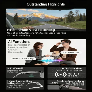 4K Camera Glasses - Thumbnail Image 4