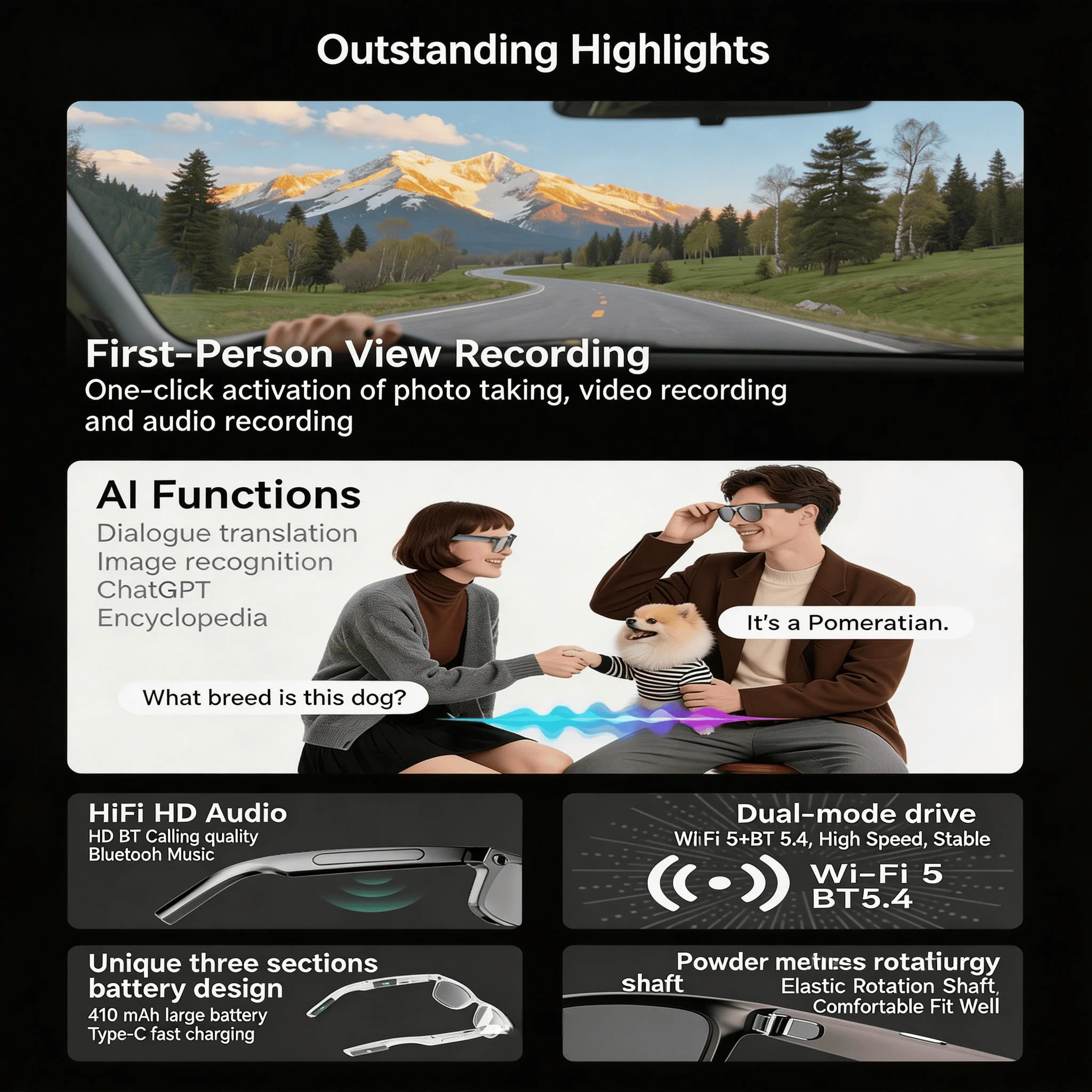 4K Camera Glasses - Image 4