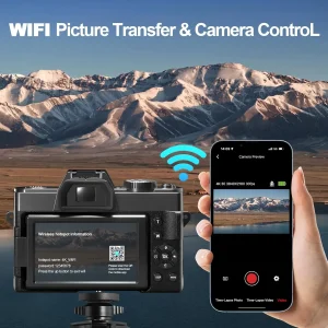 NBD 4K Digital Cameras for Photography,48MP Camera,Travel Vlogging Cameras - Thumbnail Image 5