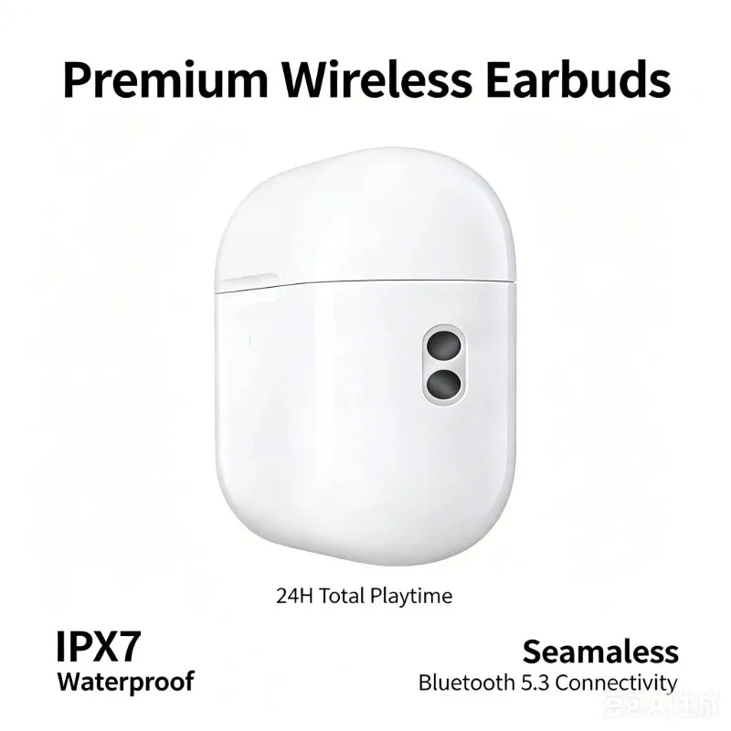 Bluetooth Wireless Earbuds Heart Rate Monitoring, Active Noise Cancellation Headphones, Waterproof , For IPhone IOS Smartphone, - Image 1