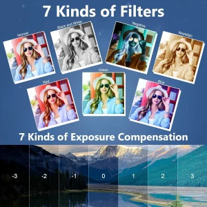4K Digital Camera ,4k Camera with Ring Light，180° Flip Screen Camera  and Shoot Digital Cameras for Beginner with SD Card - Thumbnail Image 4